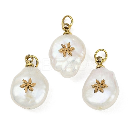 Natural Keshi Pearl Pendants STAS-Z136-01G-05-1