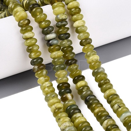 Natural Xiuyan Jade Beads Strands G-N367-02A-06-1