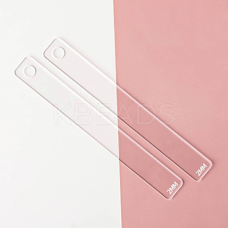 Transparent Acrylic Clay Thickness Ruler PW-WG44593-01-1