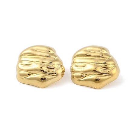 Ion Plating(IP) 304 Stainless Steel Stud Earrings for Women EJEW-B050-12G-1