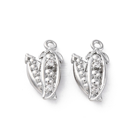 Brass Rhinestone Pendants KK-E793-01P-1