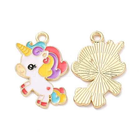 Alloy Enamel Pendants ENAM-C014-03G-1