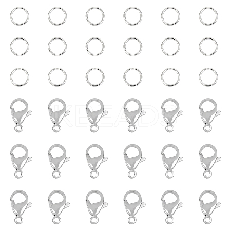 304 Stainless Steel Lobster Claw Clasps STAS-UN0006-29P-1