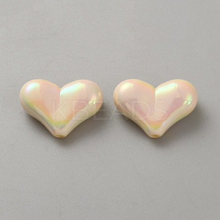 10Pcs Opaque Acrylic Beads SACR-WH0008-020K-1