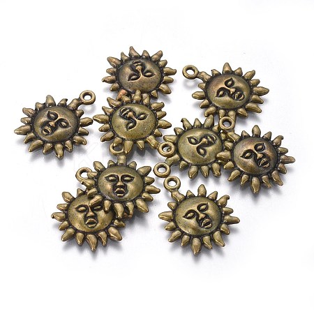Tibetan Style Alloy Pendants LS-TIBEP-LF9244YKG-AB-FF-1