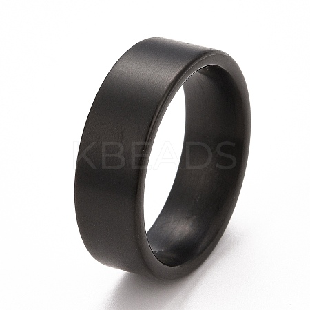 Ion Plating(IP) 304 Stainless Steel Plain Band Finger Ring for Men Women RJEW-E062-A01-05EB-1