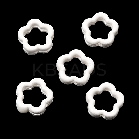 Flower Hollow Glazed Porcelain Bead Frame PORC-A034-09B-1