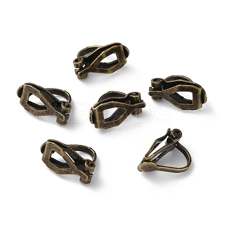 Brass Clip-on Earring Findings EC110-AB-1