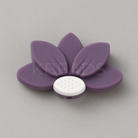 Lotus Food Grade Eco-Friendly Silicone Beads SIL-WH0019-22N-1