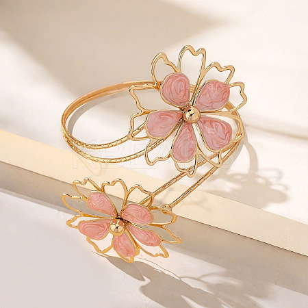 Flower Alloy Enamel Cuff Bangles FS-WGF2912-04-1