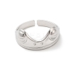 Non-Tarnish 304 Stainless Steel Cuff Finger Rings RJEW-L107-008P-2