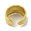 304 Stainless Steel Open Cuff Ring RJEW-C067-15G-3