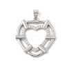 Brass Micro Pave Cubic Zirconia Pendants KK-U047-22P-1