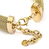 304 Stainless Steel Bracelet for Women BJEW-U009-04G-01-4