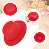 8Pcs 8 Colors EVA Cloth Mini Hat Fascinator Base AJEW-BC0007-03-4