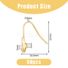 60Pcs Brass Earring Hooks KK-DC0003-89-2