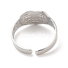 Non-Tarnish 304 Stainless Steel Cuff Finger Rings RJEW-L107-014P-3