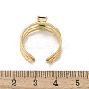 304 Stainless Steel Cuff Rings for Women RJEW-D302-03G-04-3