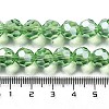Electroplate Transparent Glass Beads Strands EGLA-A035-T10mm-A09-4