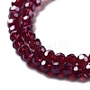 Electroplate Transparent Glass Beads Strands LS-EGLA-A035-T3mm-A02-3