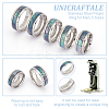 5Pcs 5 Styles 201 Stainless Steel Finger Ring for Men RJEW-UN0002-98-5