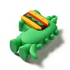 Dinosaur with Hamburger Shape PVC Pendants LS-KY-E012-03A-4