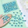 100Pcs Synthetic Turquoise European Beads TURQ-PA0001-04B-3