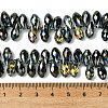 Transparent Electroplate Glass Beads Strands GLAA-K064-07A-HP01-4