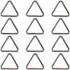 12Pcs Triangle Iron Linking Rings IFIN-CP0002-96B-6