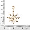 Alloy Rhinestone Pendant Decoration HJEW-P021-01G-G-3