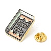 Reading Theme Zinc Alloy Enamel Pins JEWB-K001-02A-G-3