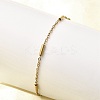 304 Stainless Steel Link Bracelets BJEW-A051-01G-3