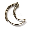 Alloy Open Back Bezel Pendants PALLOY-I223-04AB-1