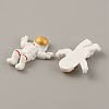 Space Theme Opaque Resin Cabochons RESI-WH0029-23C-01-2