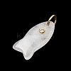 Natural Quartz Crystal Pendants X-G-A297-01G-14-2