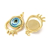 Rack Plating Brass Micro Pave Cubic Zirconia Pendants KK-H486-25G-3