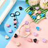 20Pcs 5 Colors Opaque Spray Painted Acrylic Beads OACR-TA0002-76-7