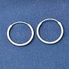 Brass Hoop Earrings EJEW-G474-01S-03-4