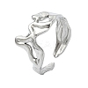 304 Stainless Steel Cuff Rings for Women LS-RJEW-M019-38P-1