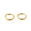 Brass Open Jump Rings KK-B147-03F-G-3