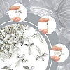 50Pcs 3 Style Angel Plastic Imitation Pearl Pendants PALLOY-FS00026-3