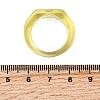 Kids Transparent Acrylic Glue on Ring Base RJEW-P154-01A-M-5