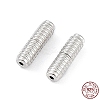 Anti-Tarnish Rhodium Plated 925 Sterling Silver Screw Clasps STER-K173-07P-4
