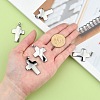 Tarnish Resistant Cross 304 Stainless Steel Surface Pendants STAS-D146-03-4