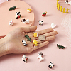 32Pcs 8 Styles Opaque Resin Pendants RESI-BY0001-04-7