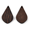 Natural Wenge Wood Pendants WOOD-T023-82-2