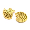 Shell Shapes Ion Plating(IP) 304 Stainless Steel Earring for Women EJEW-H013-07G-2