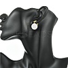 Brass Micro Pave Cubic Zirconia Stud Dangle Earrings for Women EJEW-JE07280-2