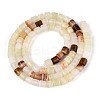Natural Green Banded Calcite(Afghan Jade) Beads Strands G-T141-94B-2