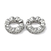 Brass Clear Cubic Zirconia Linking Rings KK-U045-10P-1